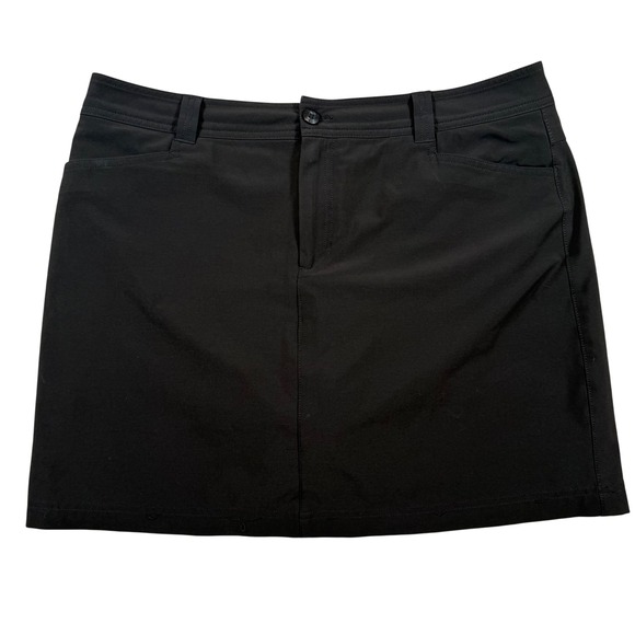 Eddie Bauer Womens Black Athletic Golf Tennis Size 16 Skort w/ Compression Liner - Picture 1 of 7